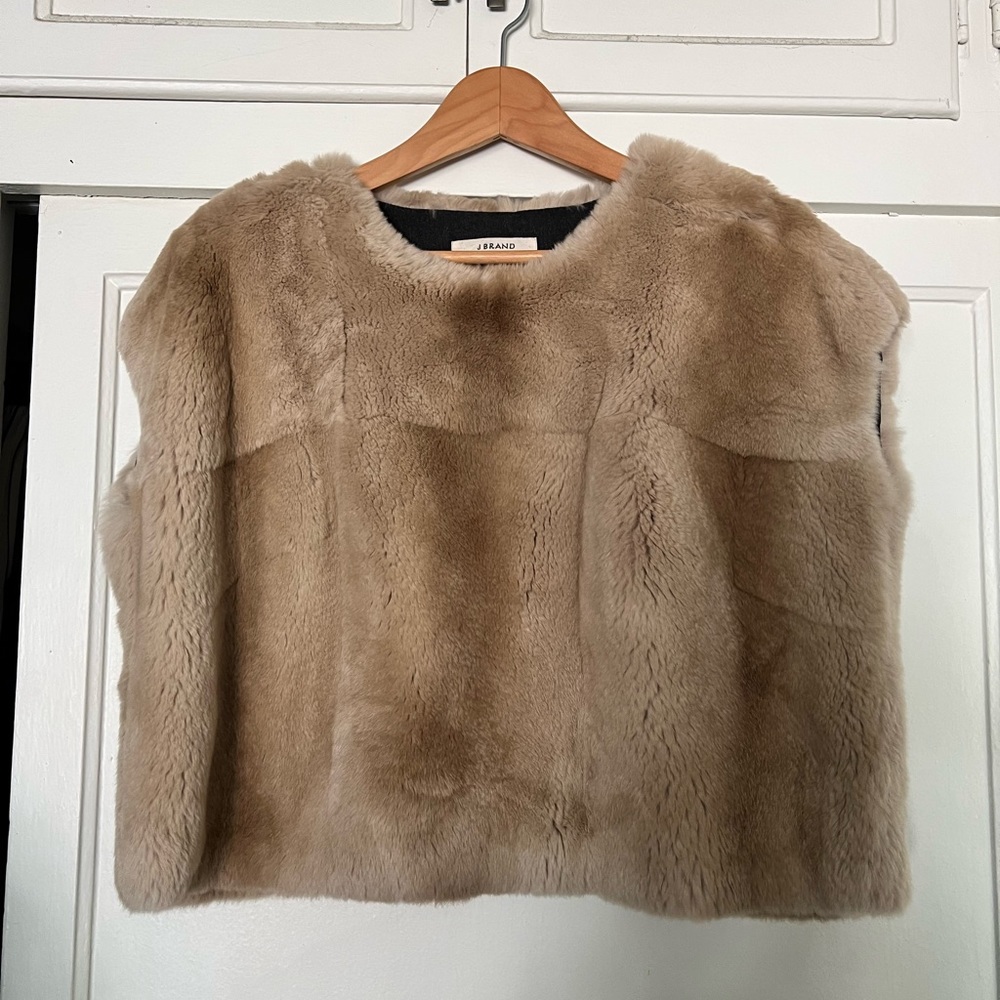 Rabbit fur top/vest - j brand